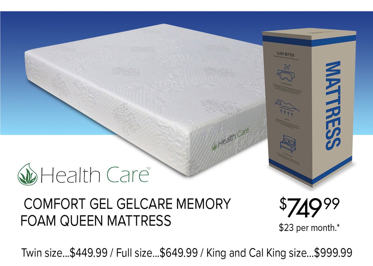 Health-care-memory-foam-queen-mattresses