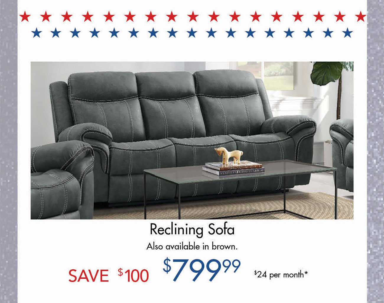 Gray-Reclining-Sofa