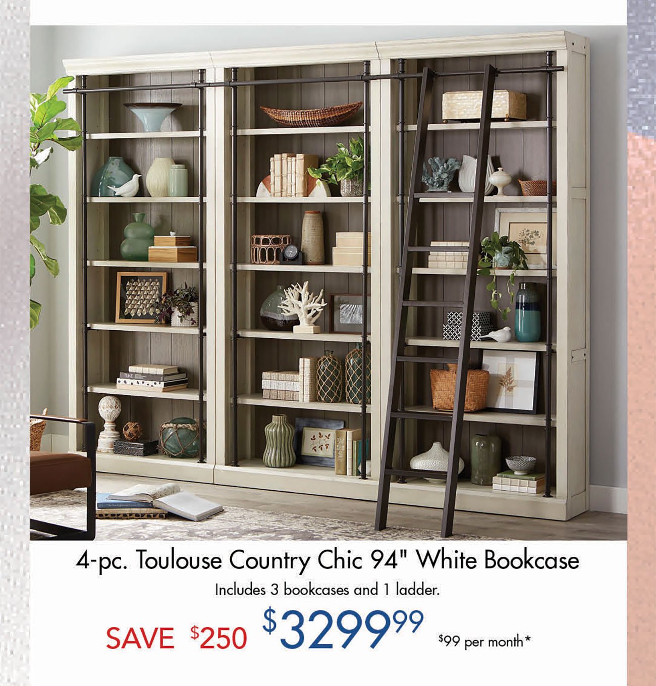 Toulouse-Country-Chic-Bookcases