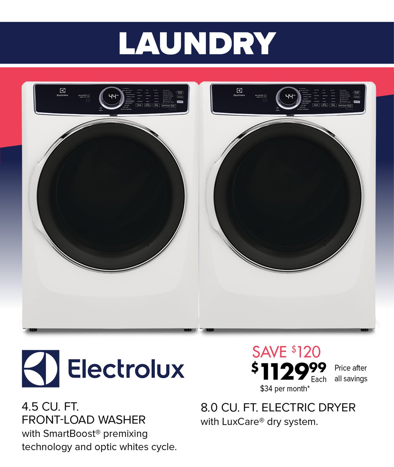 Electrolux-front-load-washer-dryer