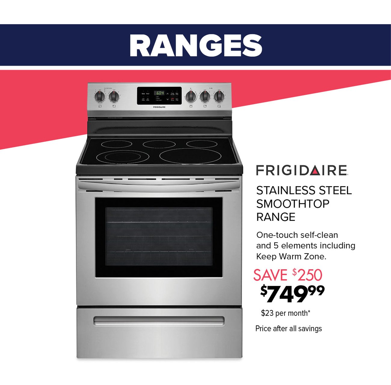 Frigidaire-smooth-top-range