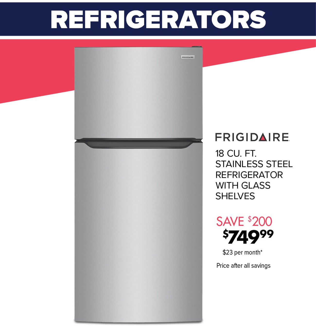 Frigidaire-stainless-steel-refrigerator