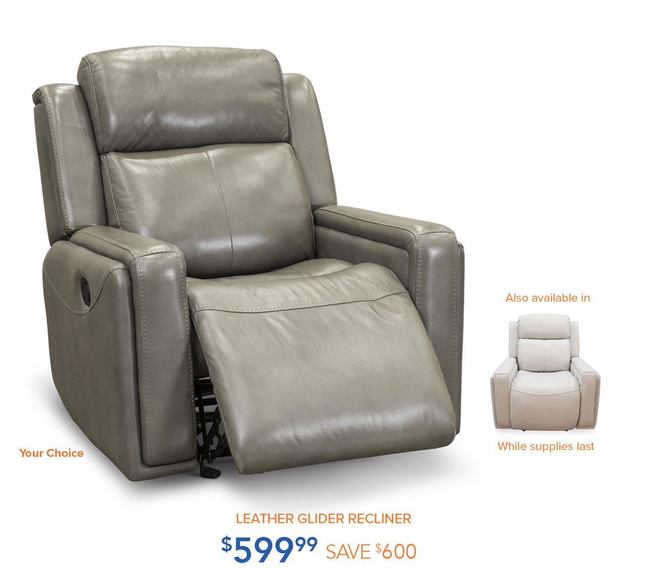 Leather-glider-recliner