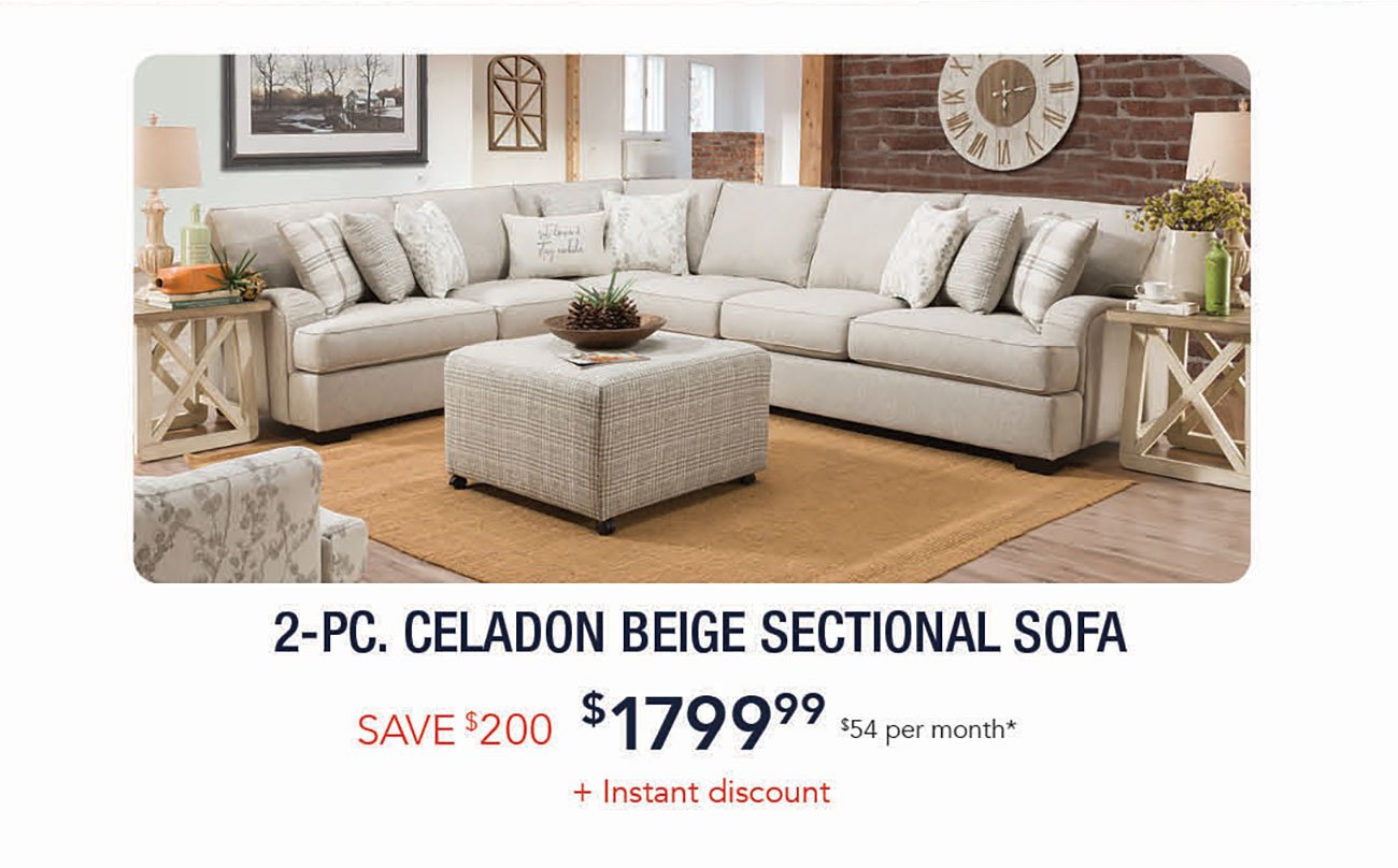 Celadon-Beige-Sectional