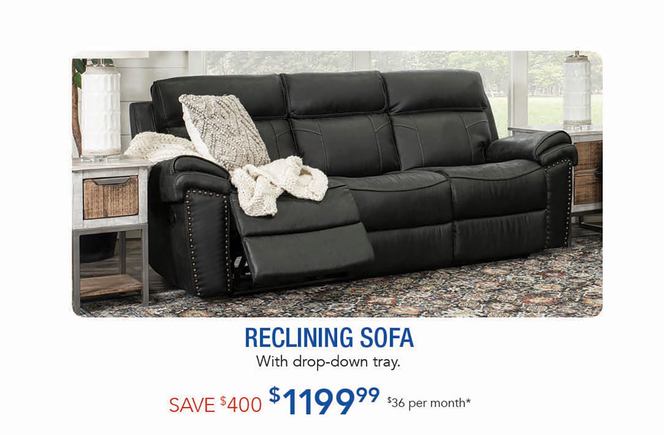 Black-Reclining-Sofa