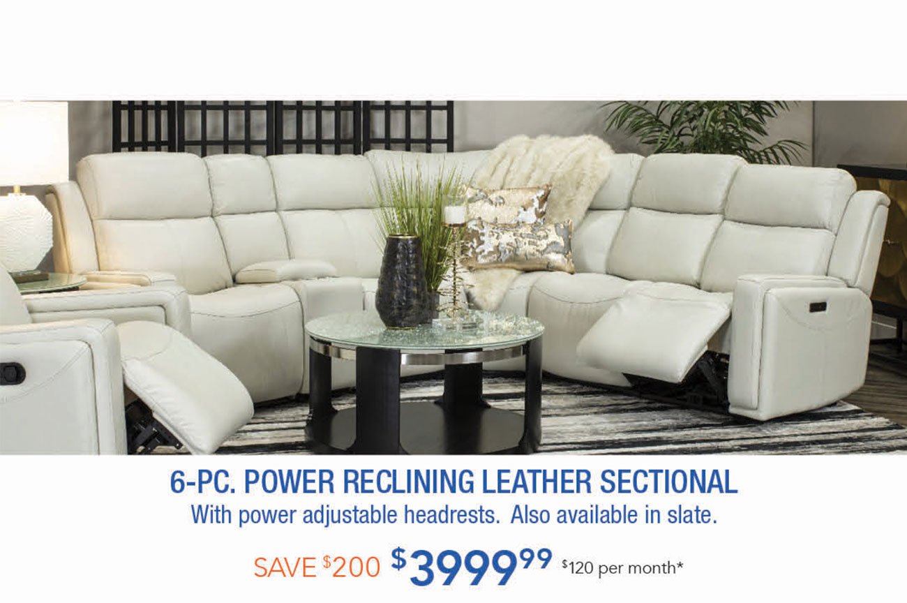 White-Power-Reclining-Leather-Sectional