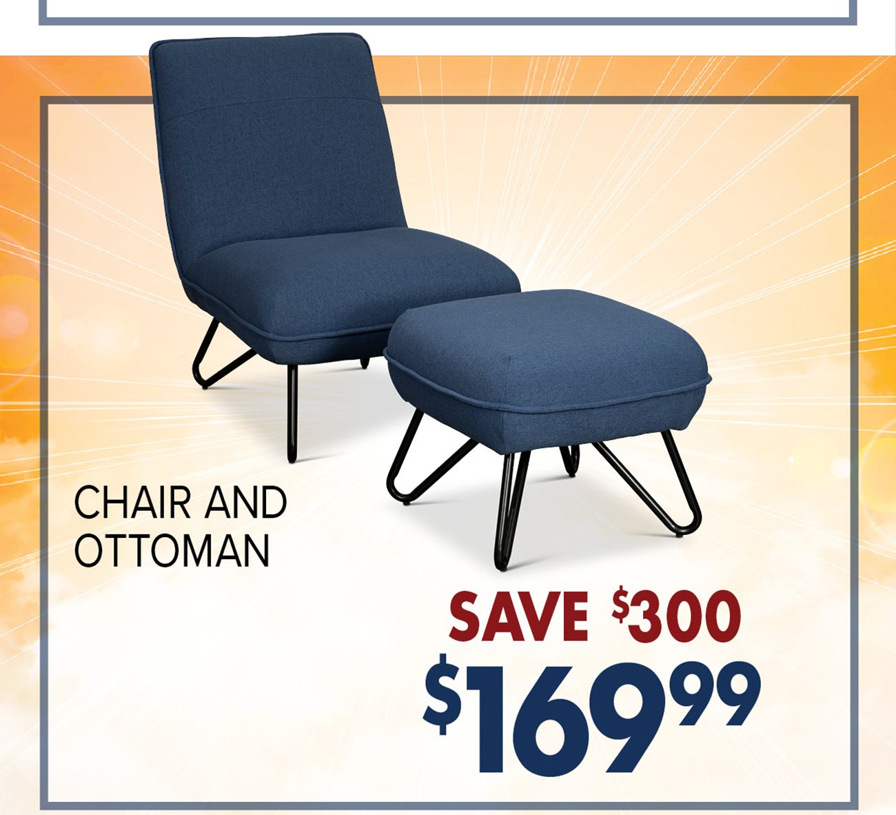 Chair-and-ottoman