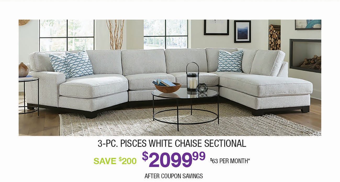 Pisces-White-Chaise-Sectional