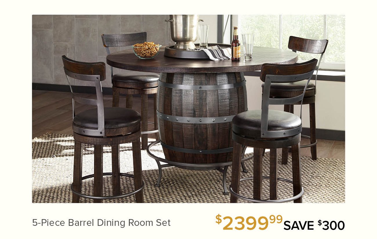 Barrel-dining-room-set