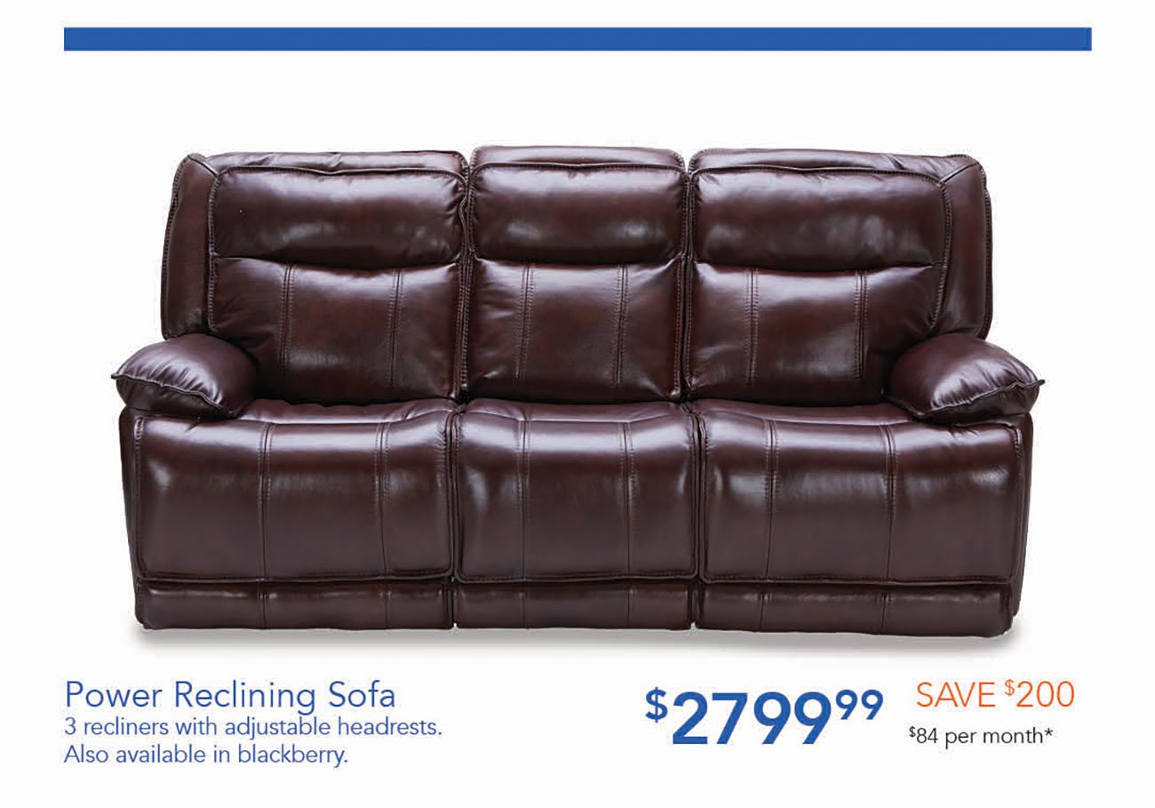 Power-Reclining-Burgandy-Sofa