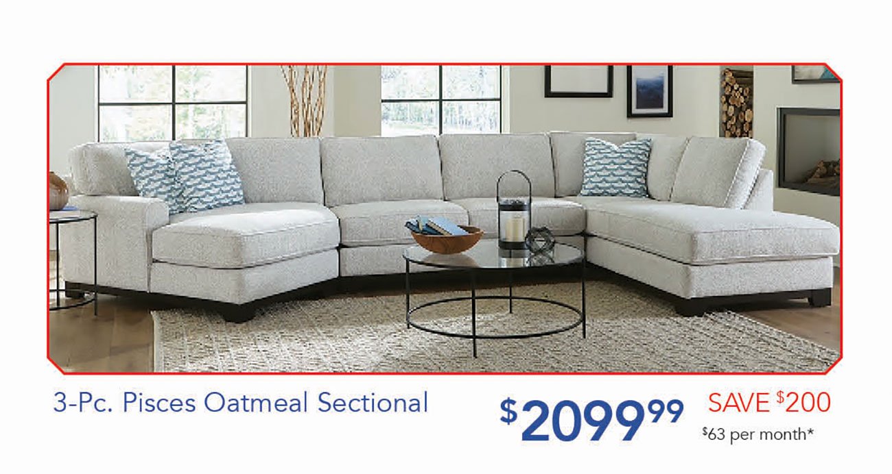 Pisces-Oatmeal-Sectional