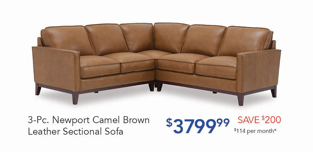 Newport-Camel-Brown-Sectional