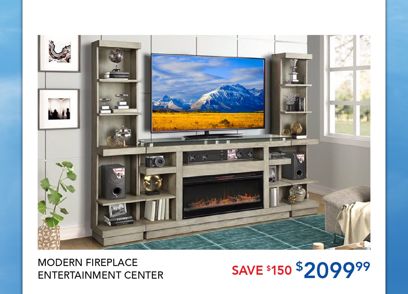 Fireplace-entertainment-center