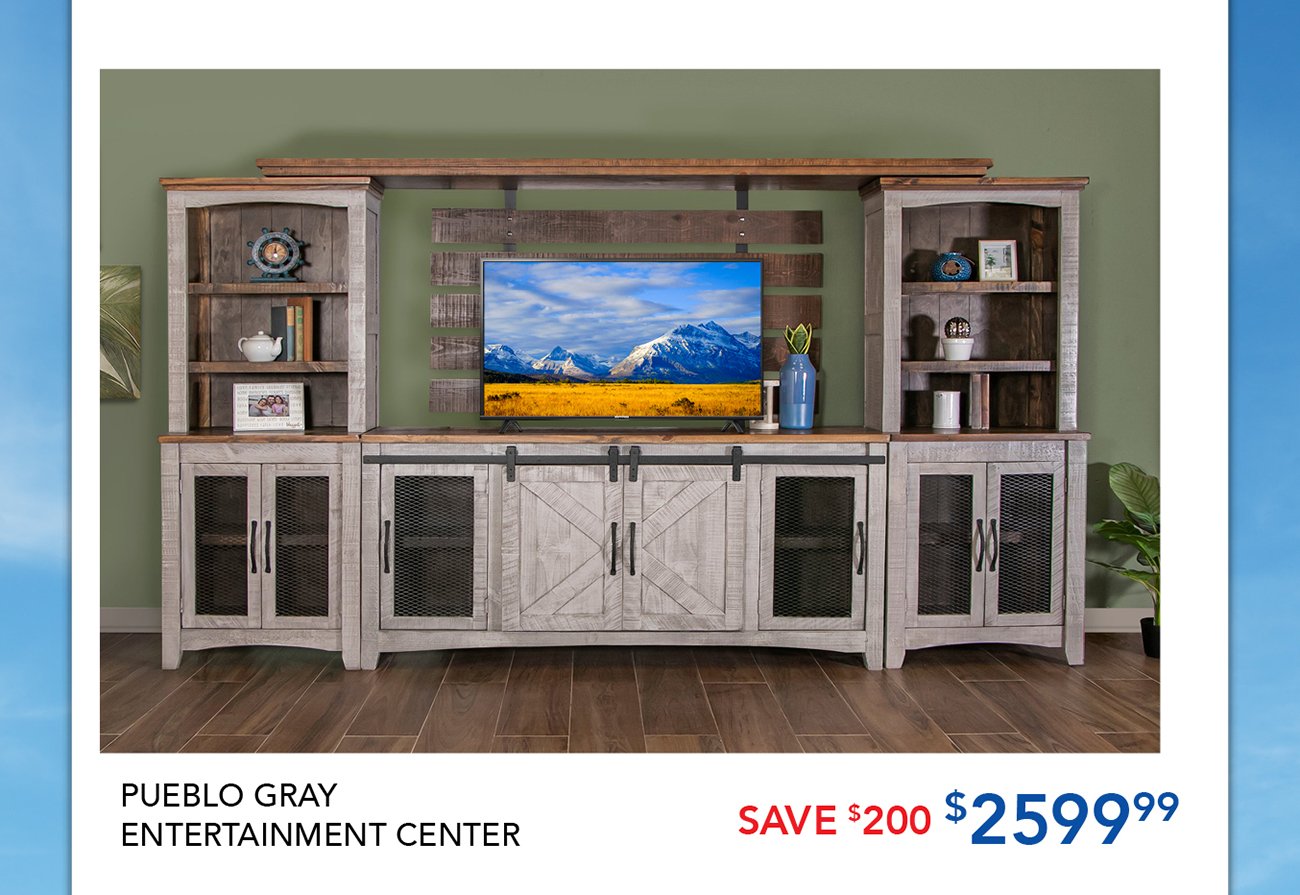 Gray-entertainment-center