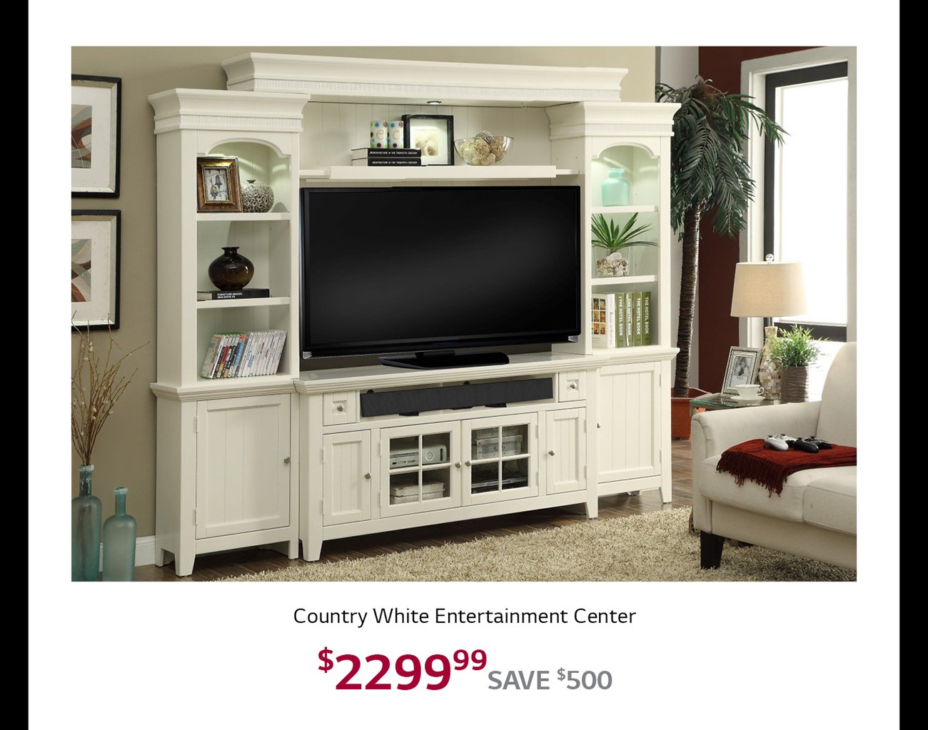 White-entertainment-center