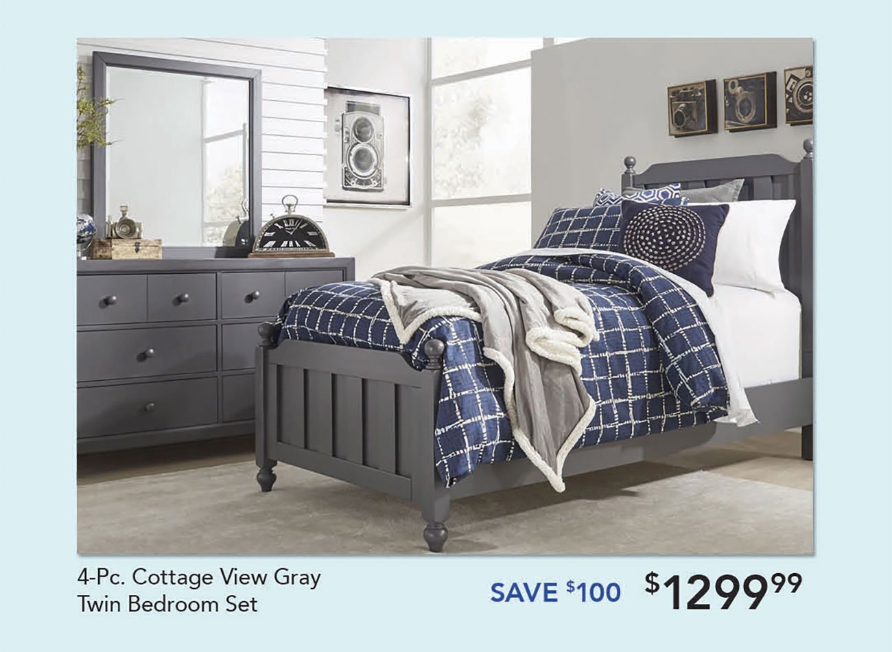 Cottage-View-Gray-Twin-Bedroom-Set