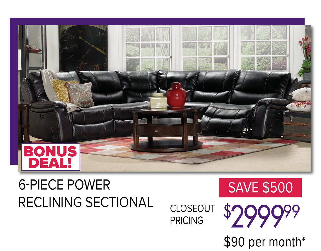 Reclining-sectional