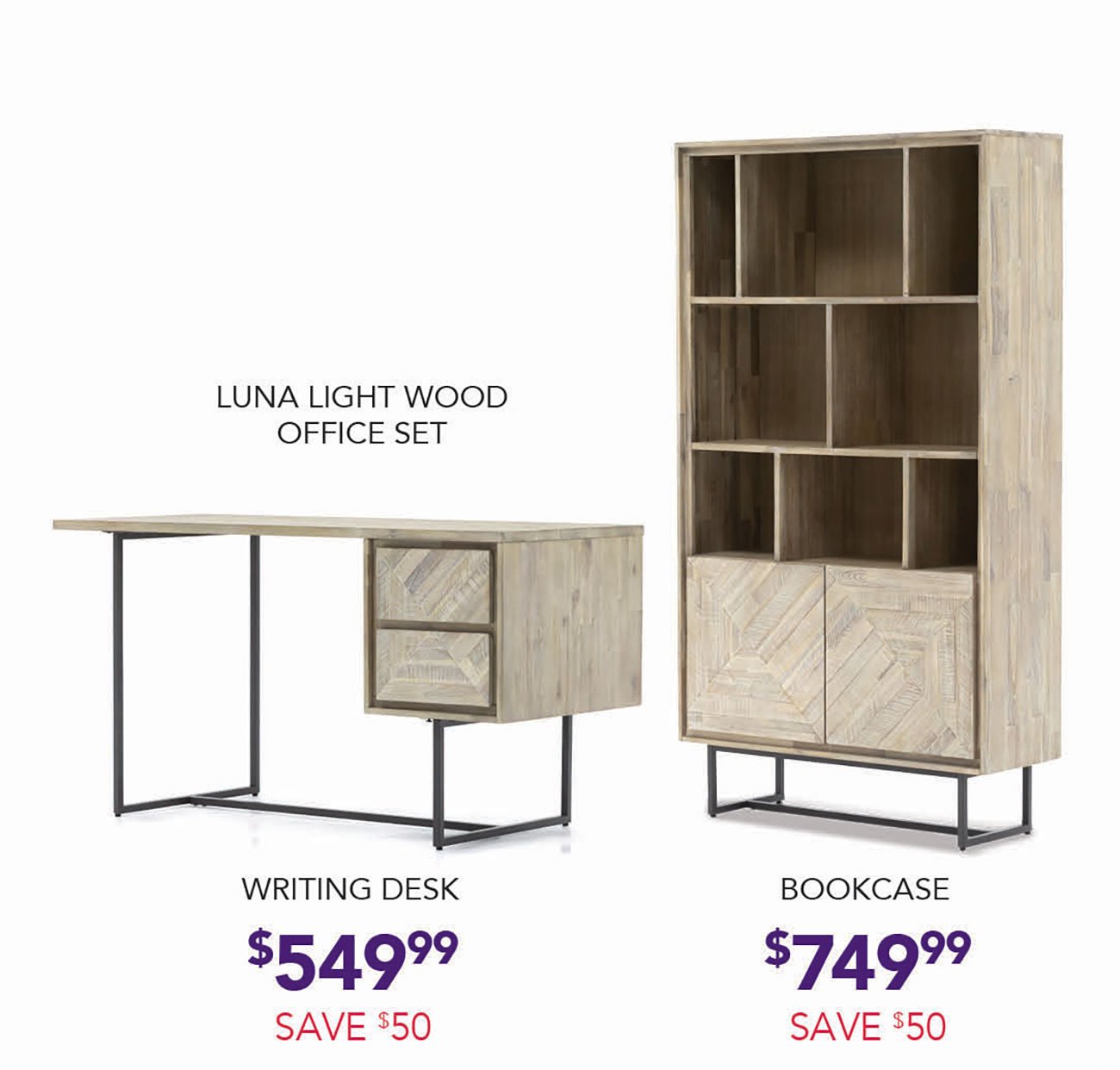 Luna-Light-Wood-Office-Set