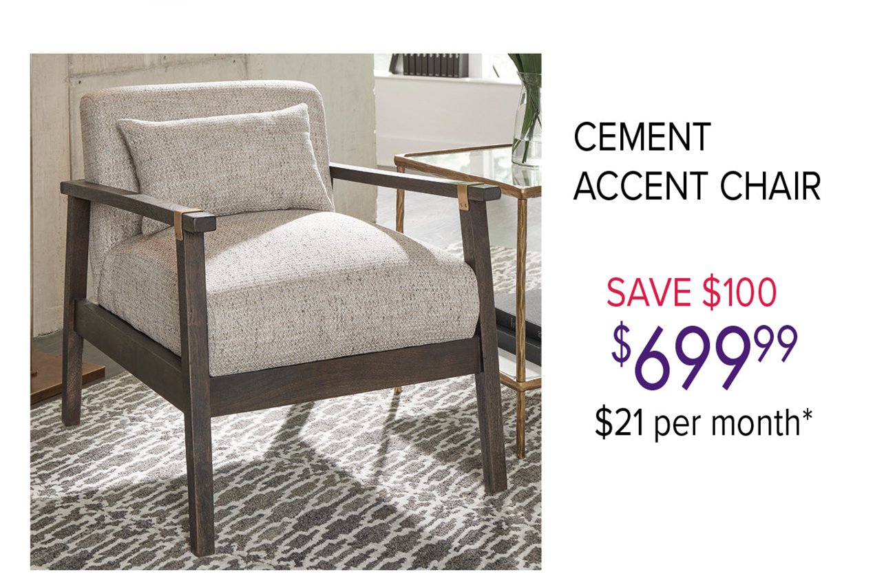 Cement-accent-chair