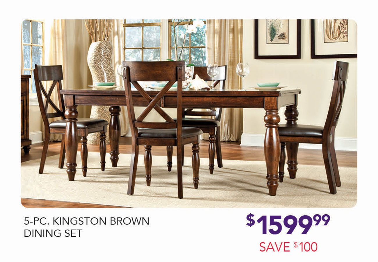 Kingston-Brown-Dining-Set