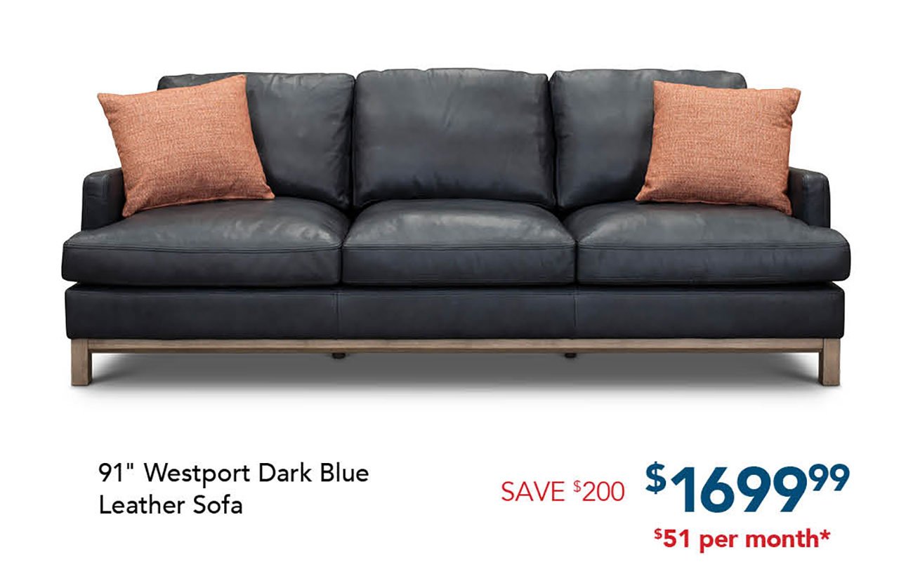 Westport-Dark-Blue-Leather-Sofa