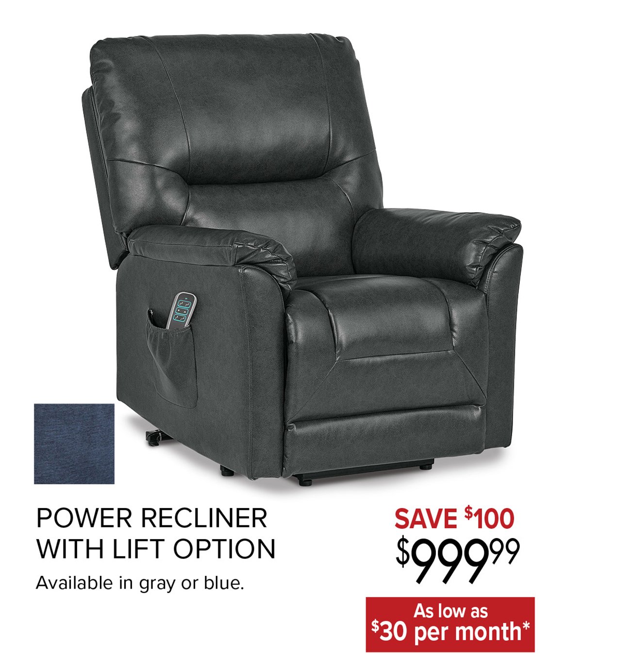 Power-recliner-gray