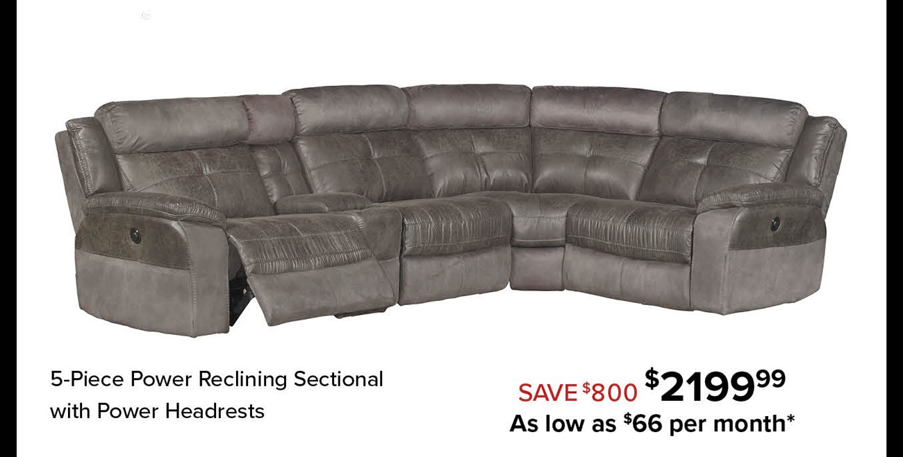 Power-reclining-sectional