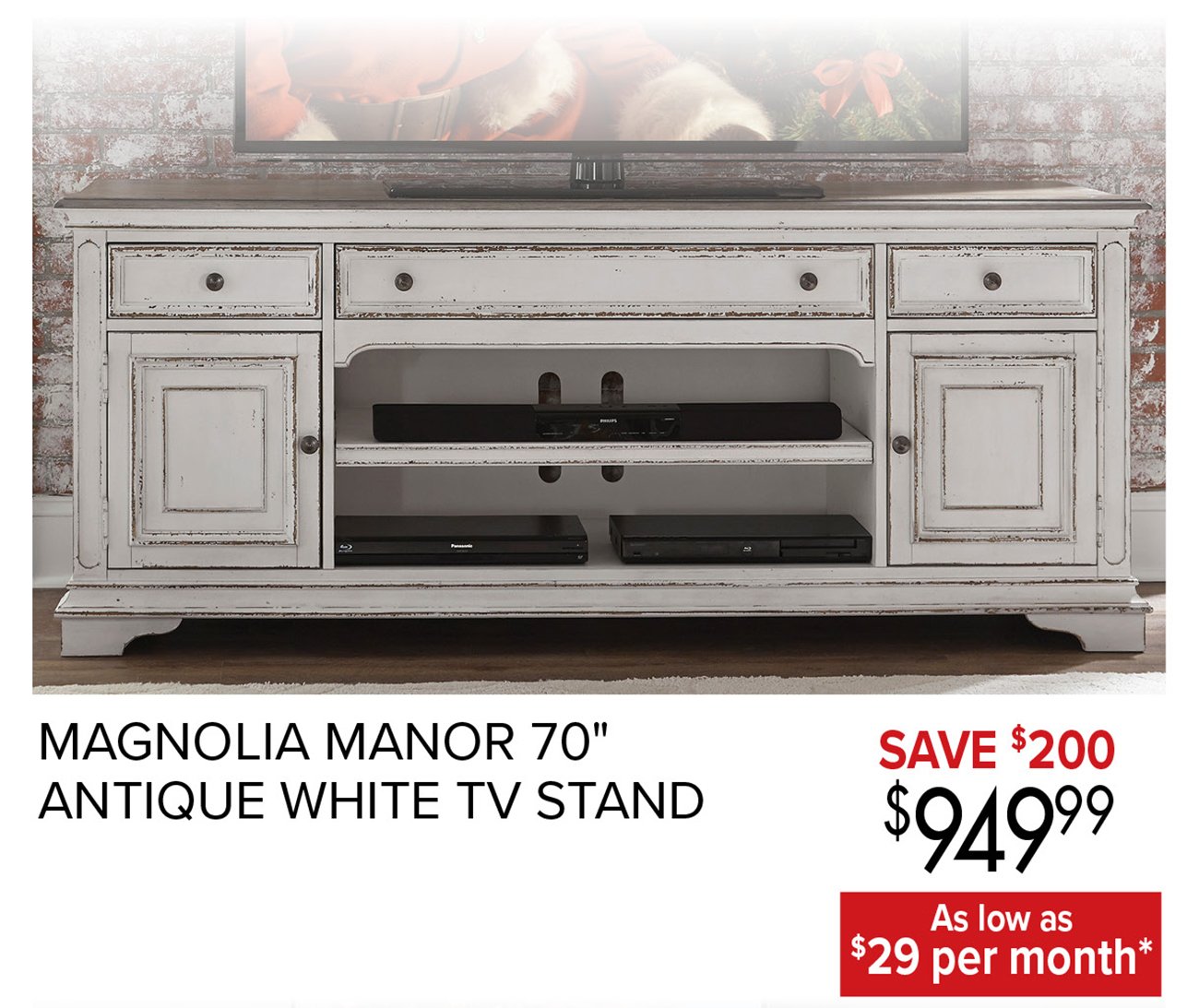 Magnolia-White-TV-Stand