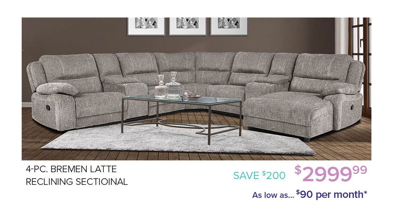 Bremen-Latte-Reclining-Sectional