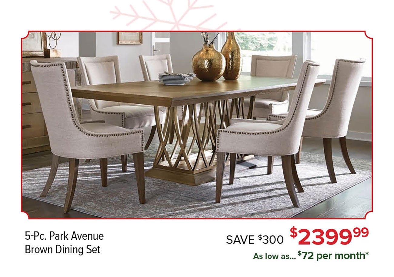 Park-Avenue-Brown-Dining-Set