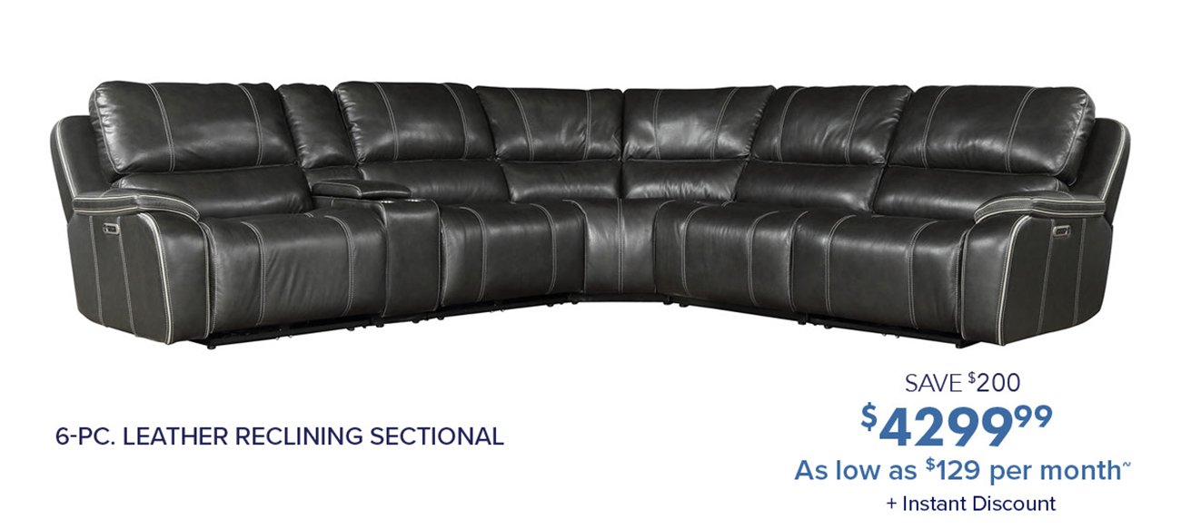 Leather-reclining-sectional