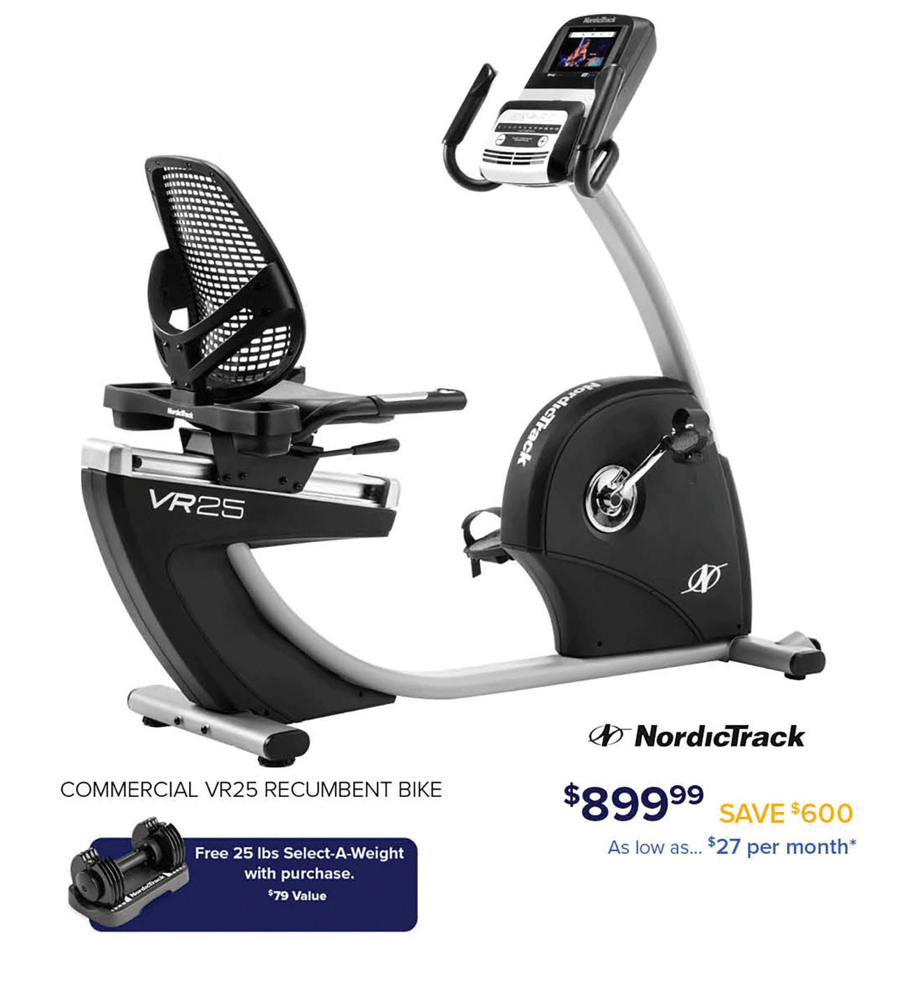 NordicTrack-VR25-Recumbant-Bike