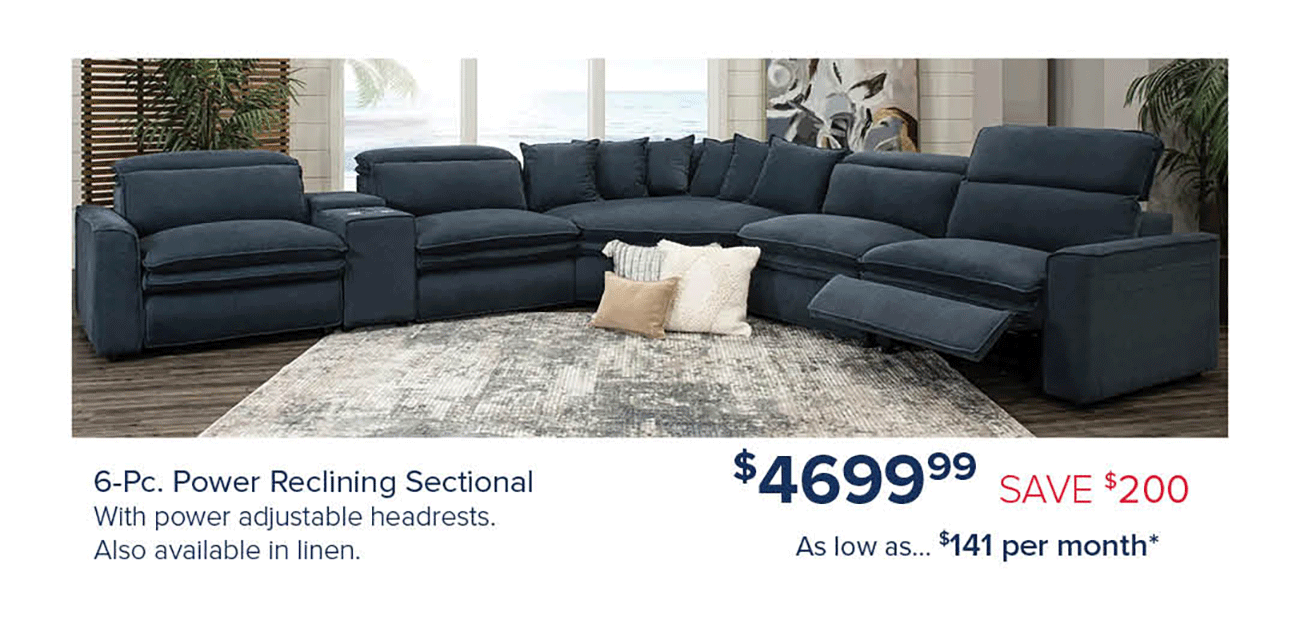 Navy-Blue-Power-Reclining-Sectional