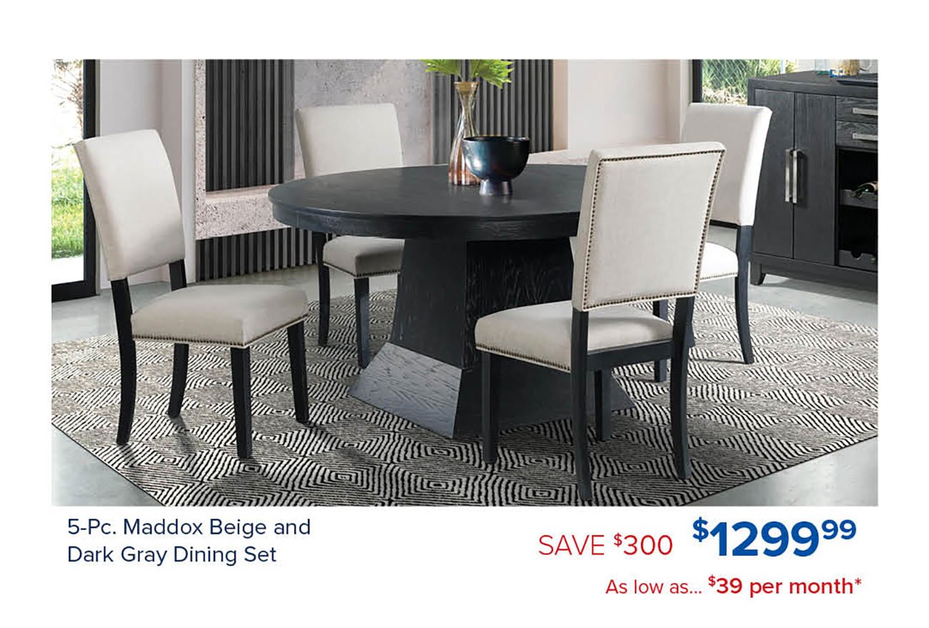 Maddox-Beige-Dark-Gray-Dining-Set