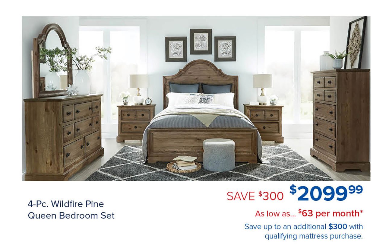 Wildfire-Pine-Queen-Bedroom-Set