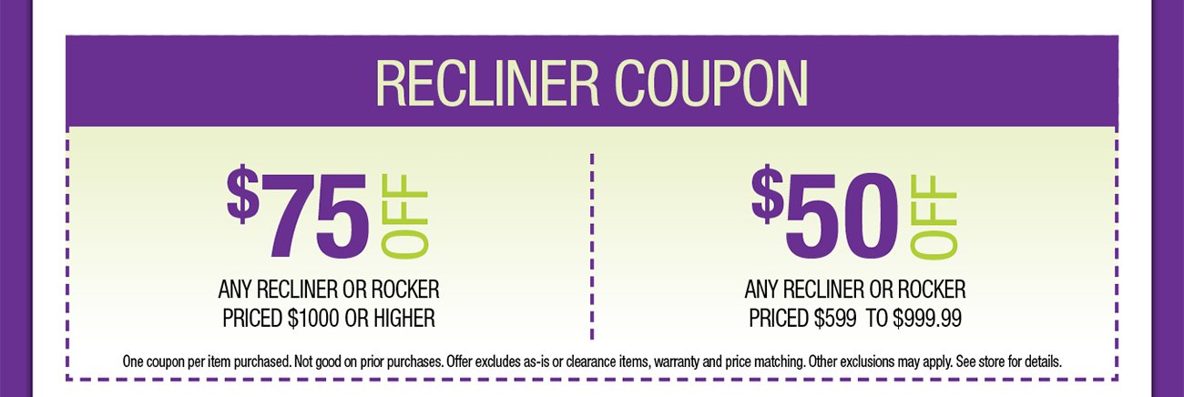 Recliner-coupon