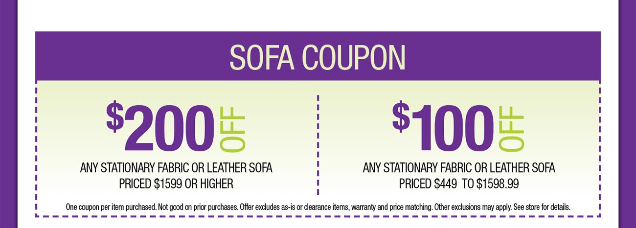 Sofa-coupon