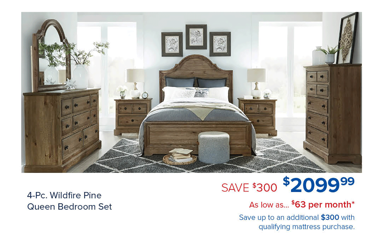 Wildfire-Pine-Queen-Bedroom-Set