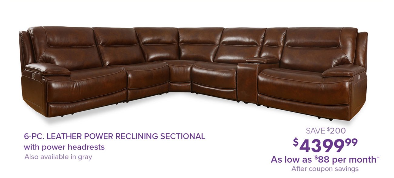 Leather-Reclinng-Sectional