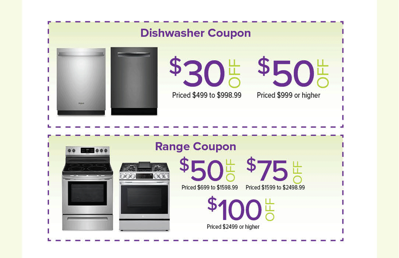 Dishwasher-Range-Coupons