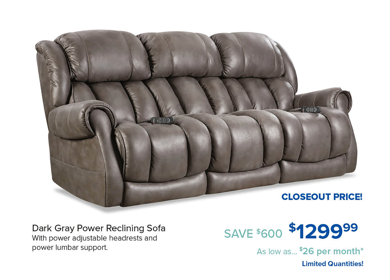 Dark-Gray-Power-Reclining-Sofa