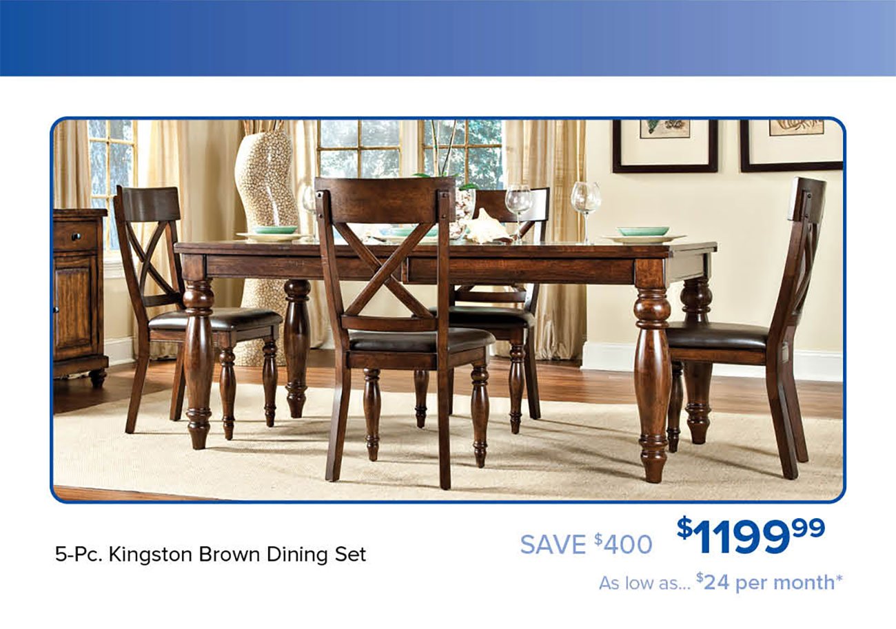 Kingston-Brown-Dining-Set