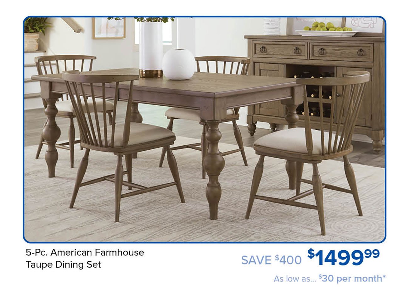 American-Farmhouse-Taupe-Dining-Set