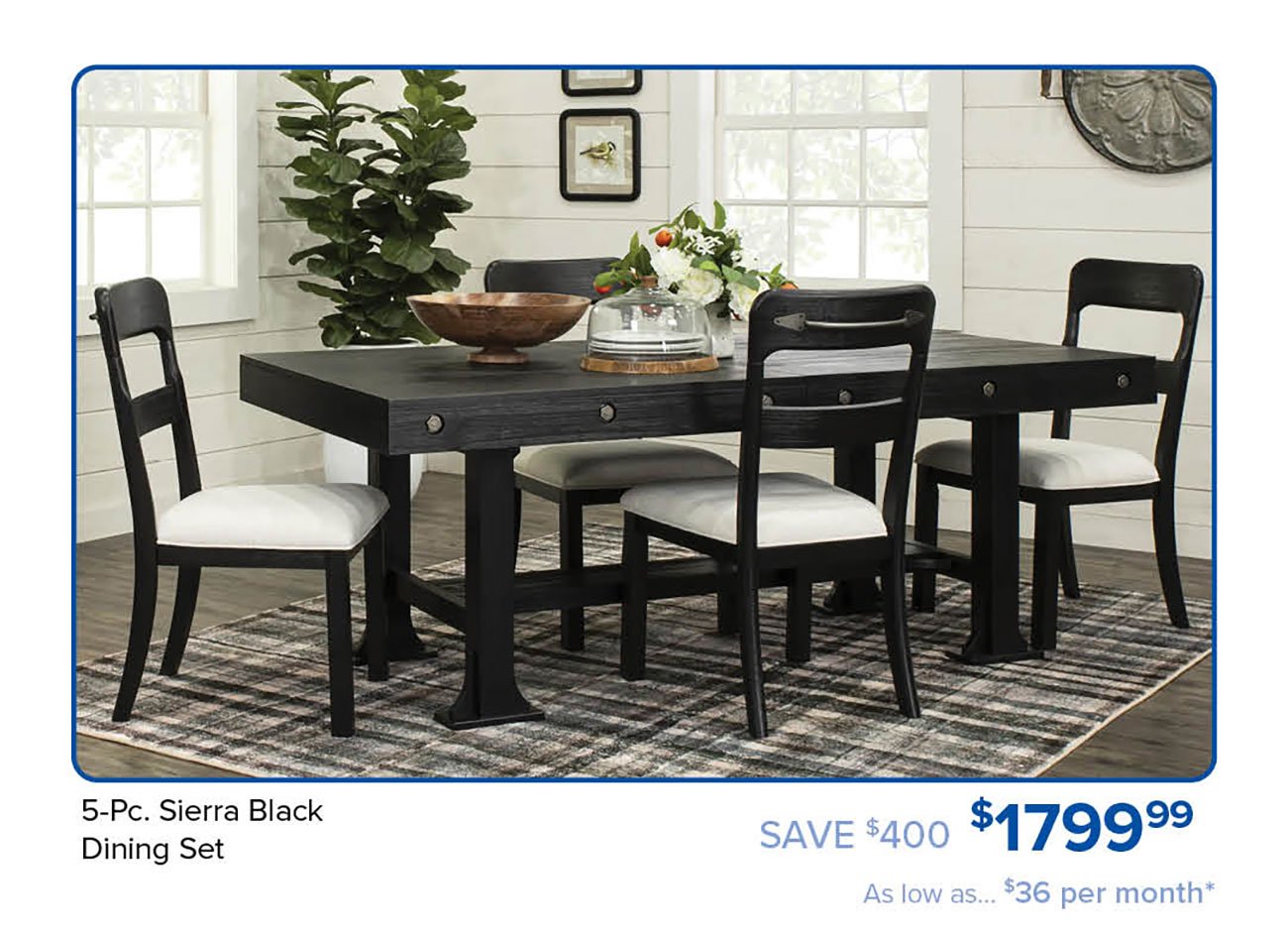 Sierra-Black-Dining-Set