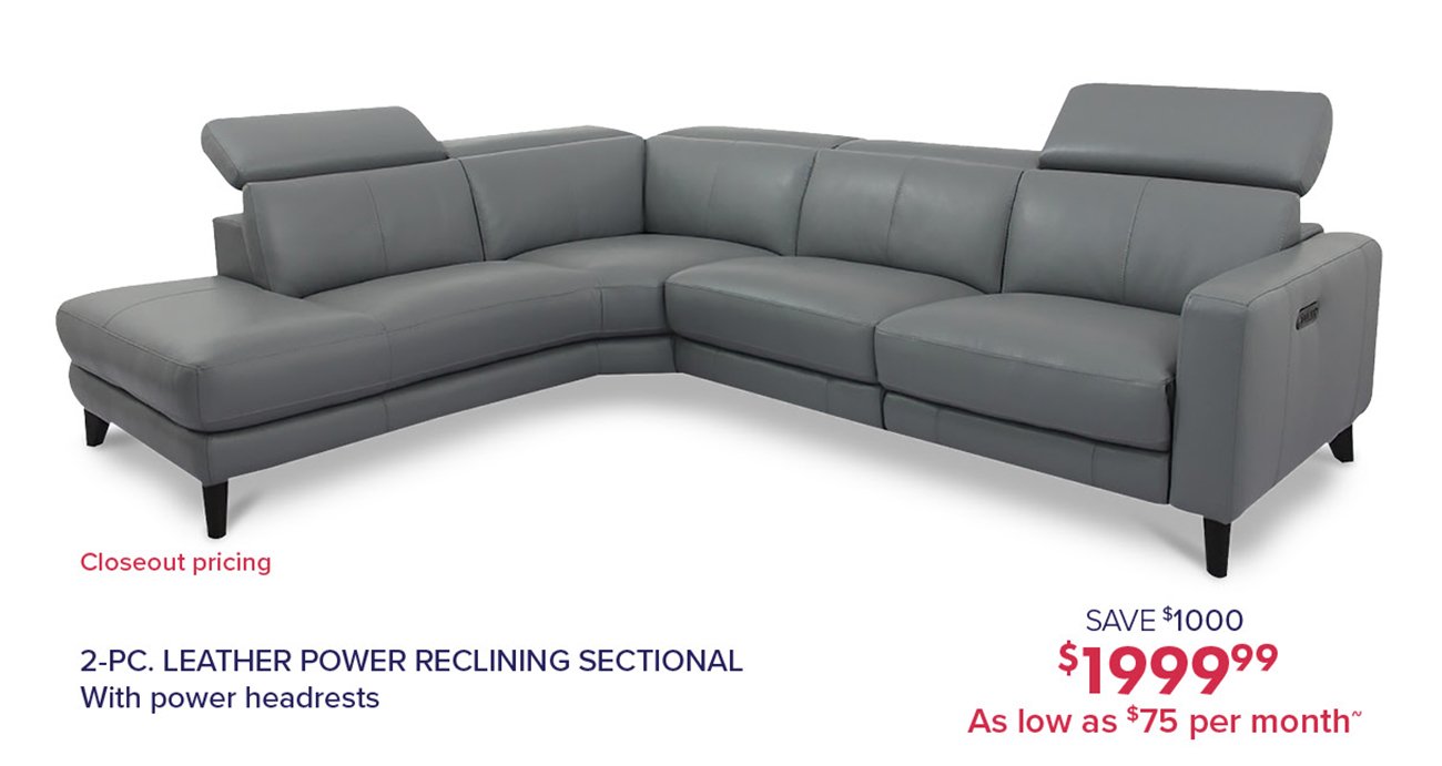 Leather-power-reclining-sectional