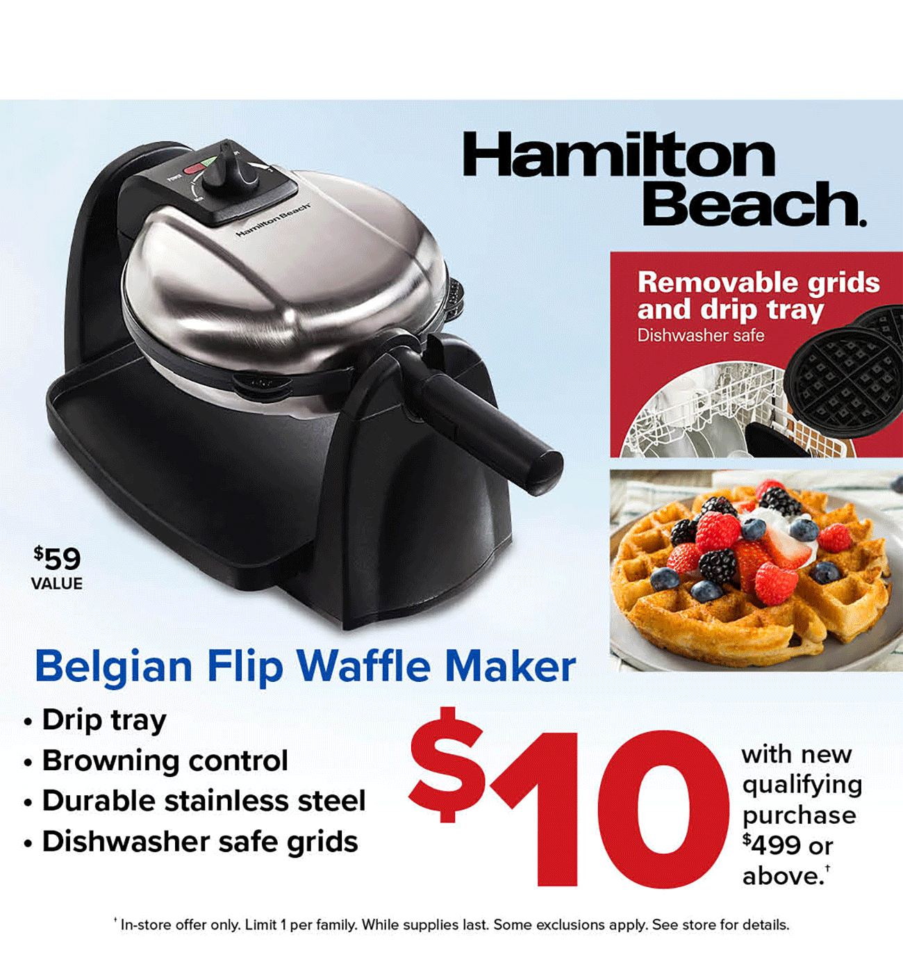 Hamilton-Beach-Waffle-Iron-Premium