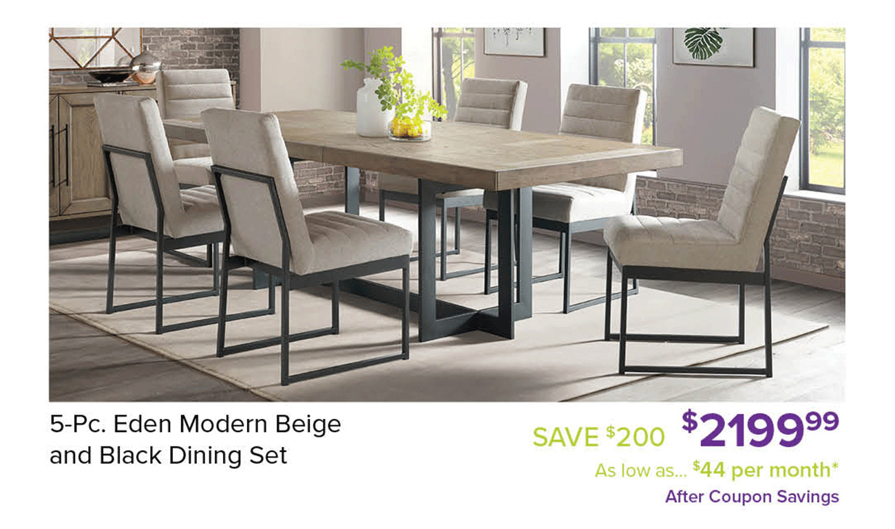 Eden-Modern-Beige-Black-Dining-Set