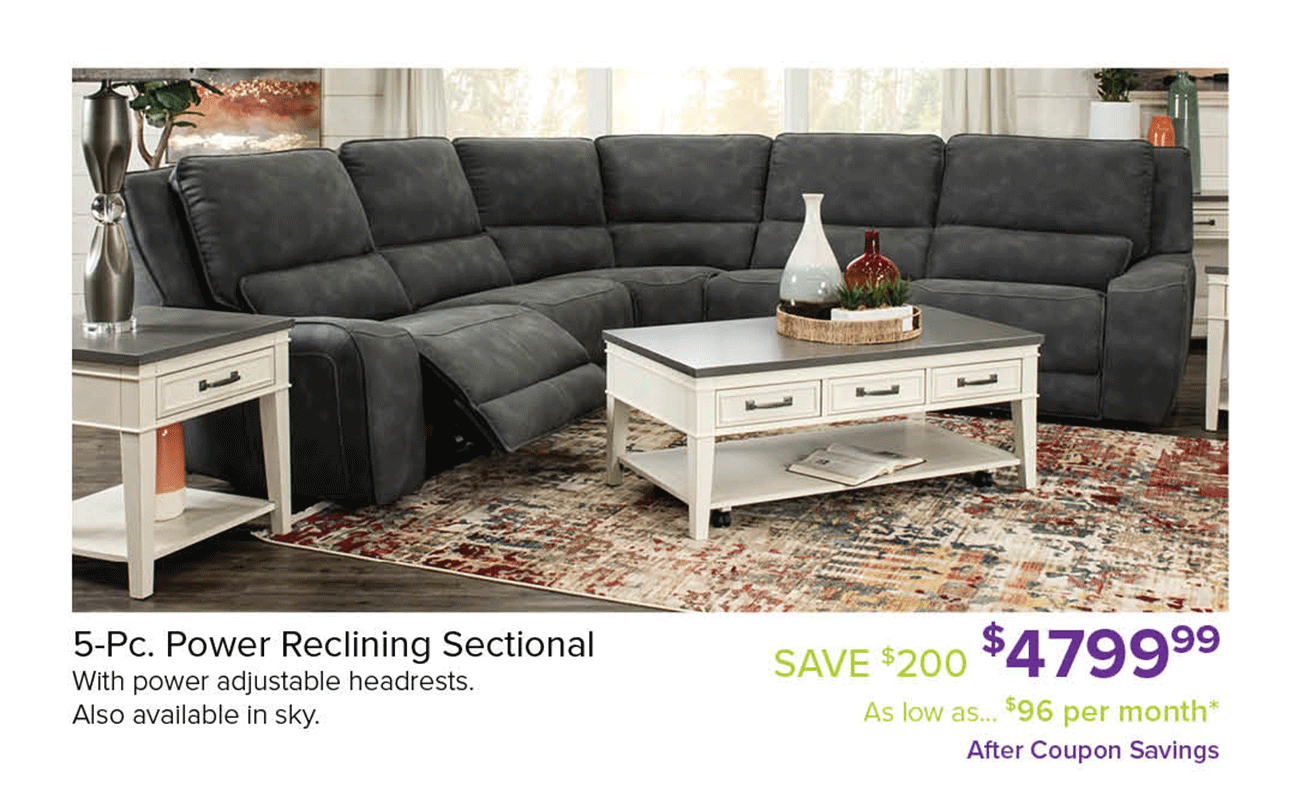 Power-Reclining-Sectional-Gray