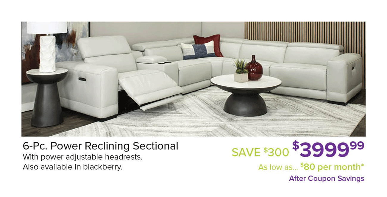 Power-Reclining-Sectional-White