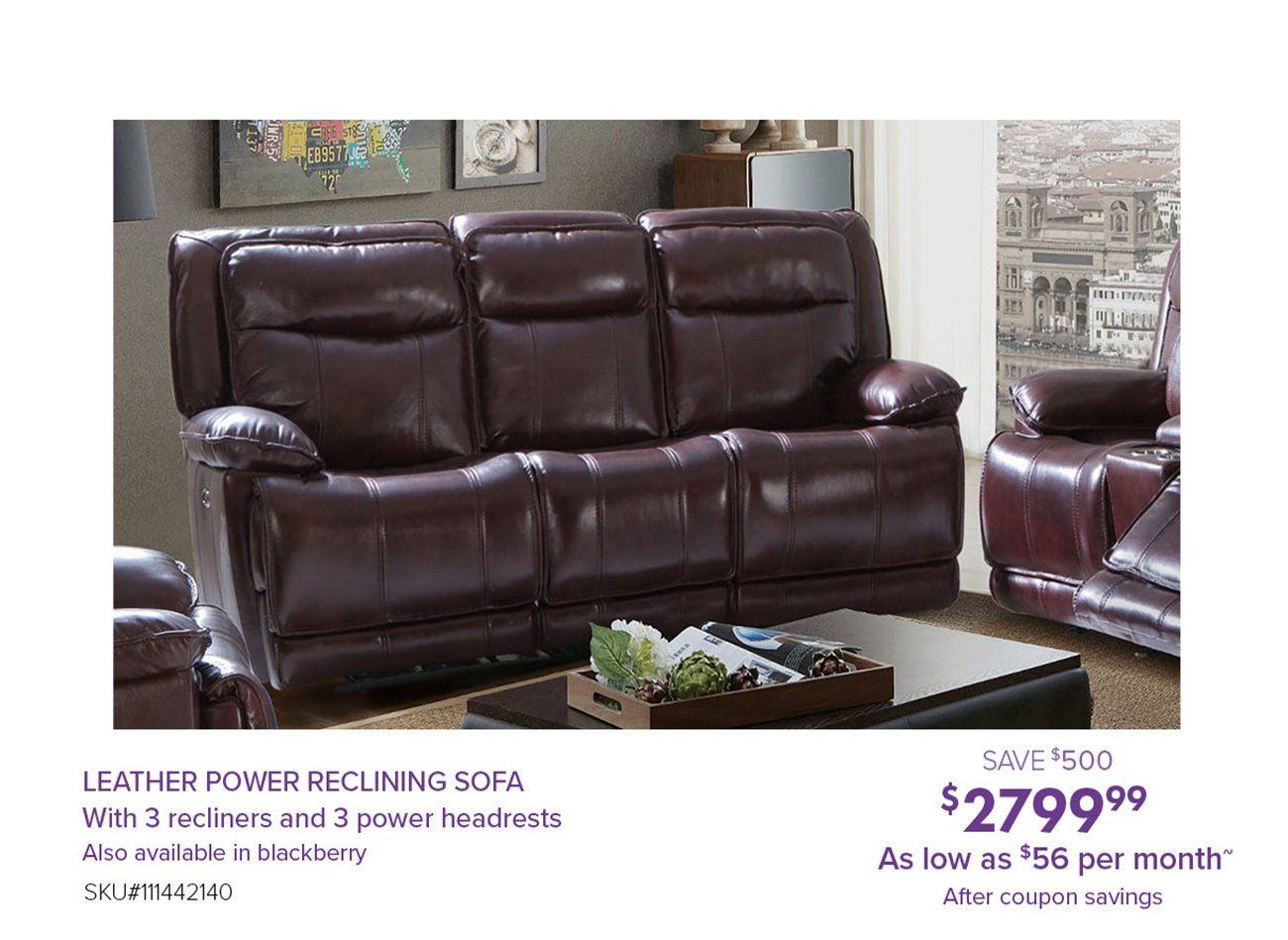 Leather-power-reclining-sofa